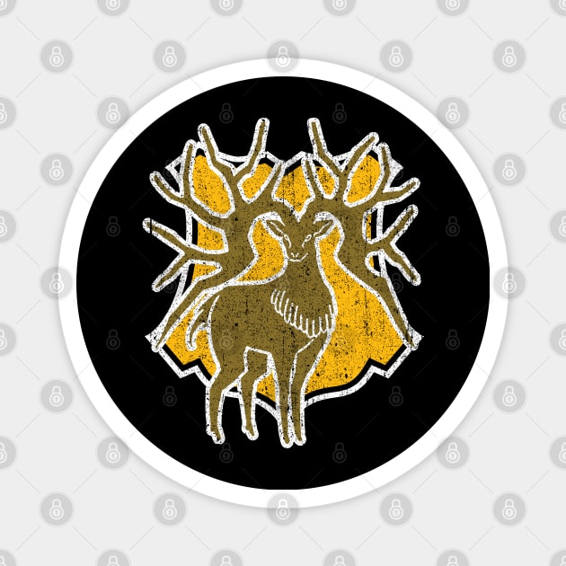 Golden Deer Sigil - Fire Emblem Magnet by huckblade